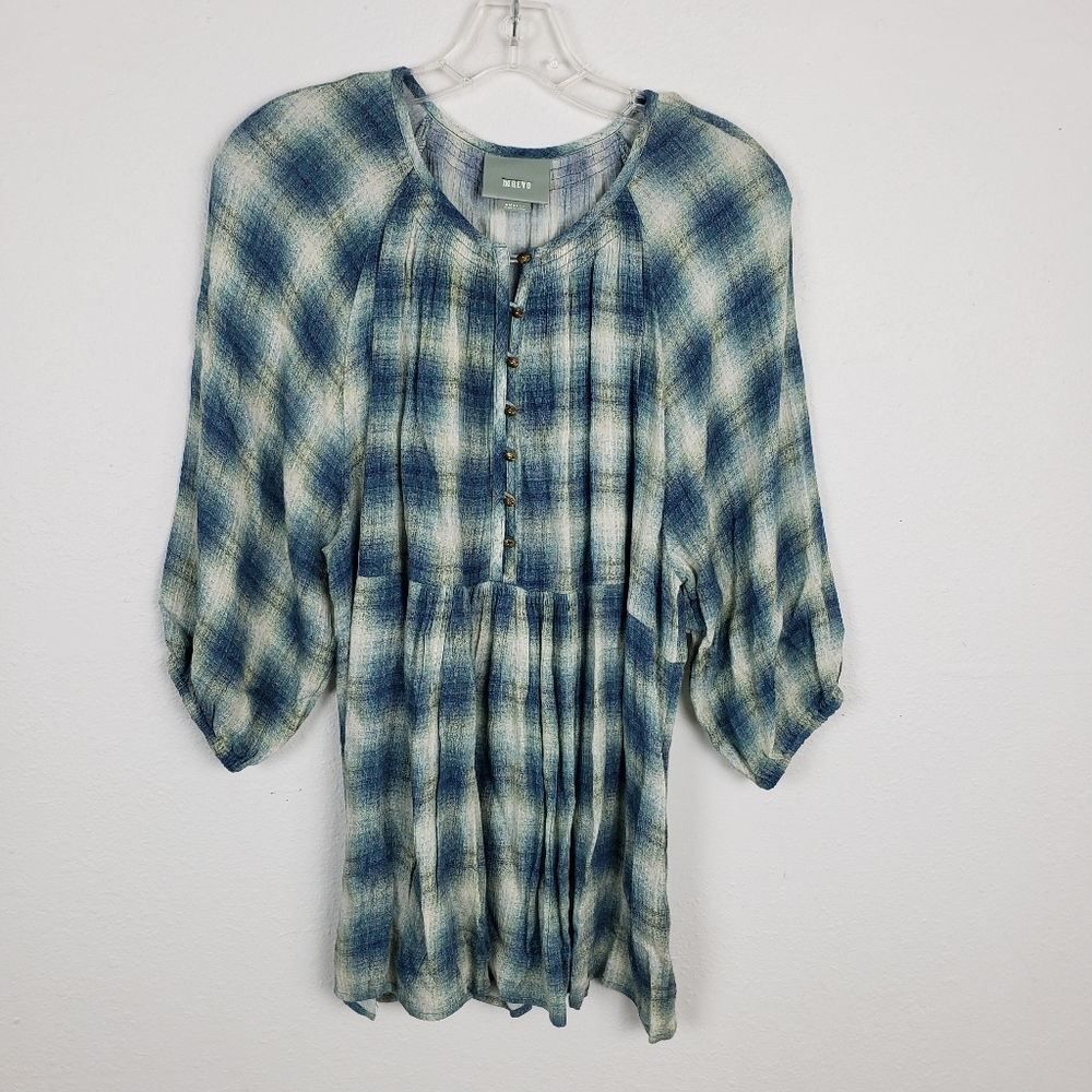 Anthropologie | maeve cavalon plaid top size SP